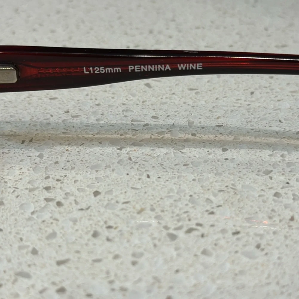 BCBGMAXAZRIA pennina wine maroon red L125mm glasses frames